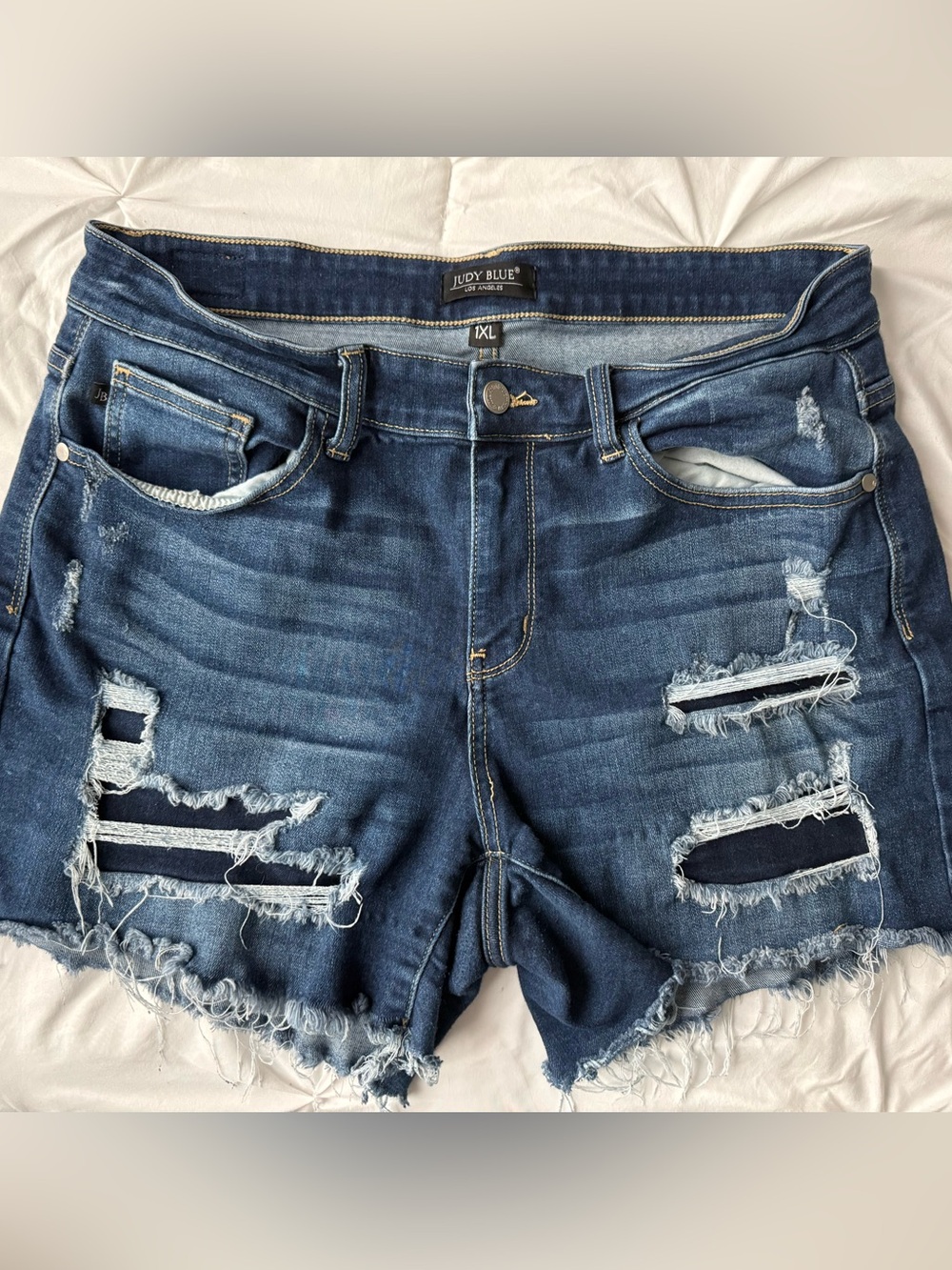 Judy Blue distressed shorts 1X
